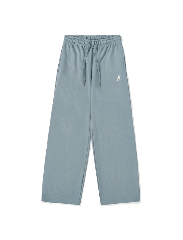 Signature relax wide pants - DUSTY BLUE