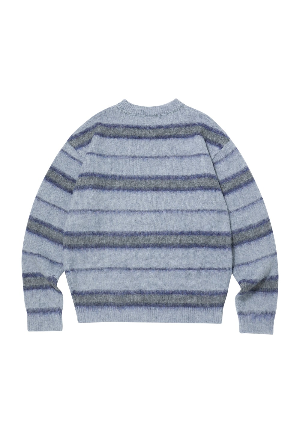 Signature hairy stripe knit - BLUE